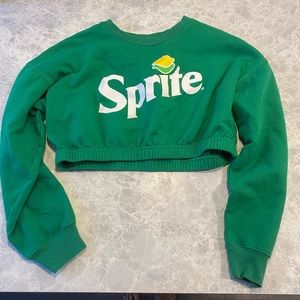 sprite cropped sweatshirt